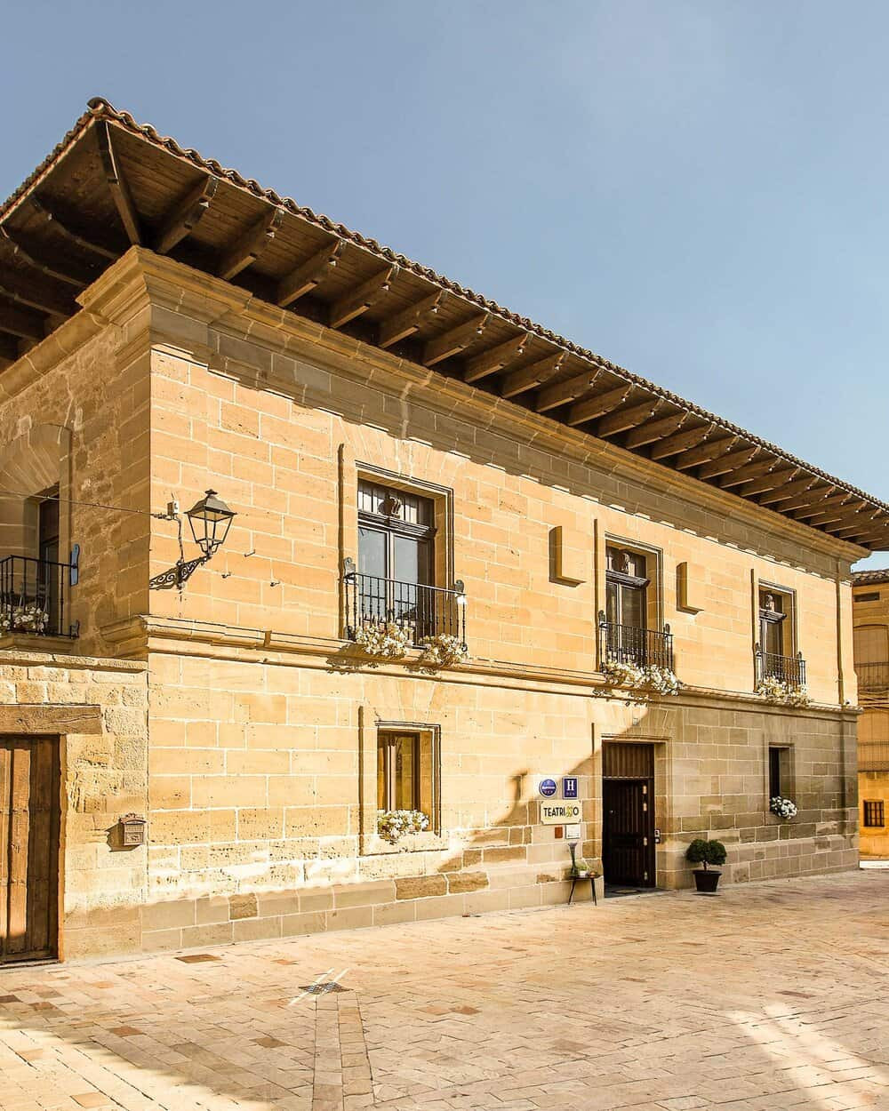 Outside of Hotel Teatrisso 